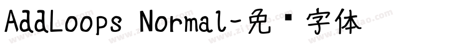 AddLoops Normal字体转换